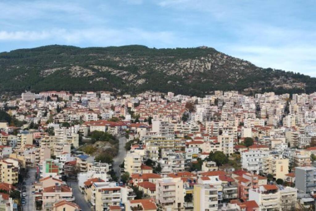 Finas Penthouse,Private Terrace,Great View,Mins From Sea Daire Kavala Dış mekan fotoğraf